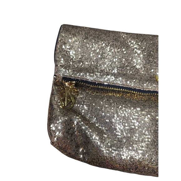 Victoria Secret Glitter Gold Clutch Purse - Picture 6 of 6
